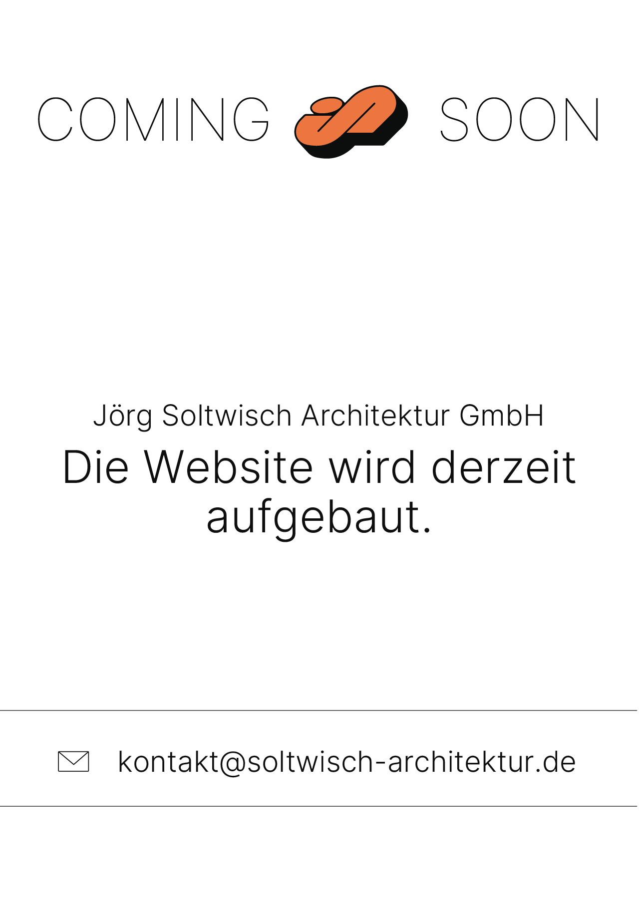 Jörg Soltwisch Architektur GmbH – Coming Soon. Die Website wird derzeit aufgebaut. Kontakt: kontakt@soltwisch-architektur.de